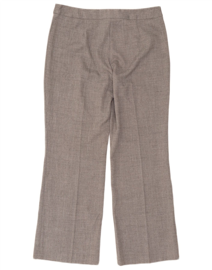 Spodnie garniturowe damskie Marks & Spencer UK 14 Medium W32 L28 Szare w jodełkę