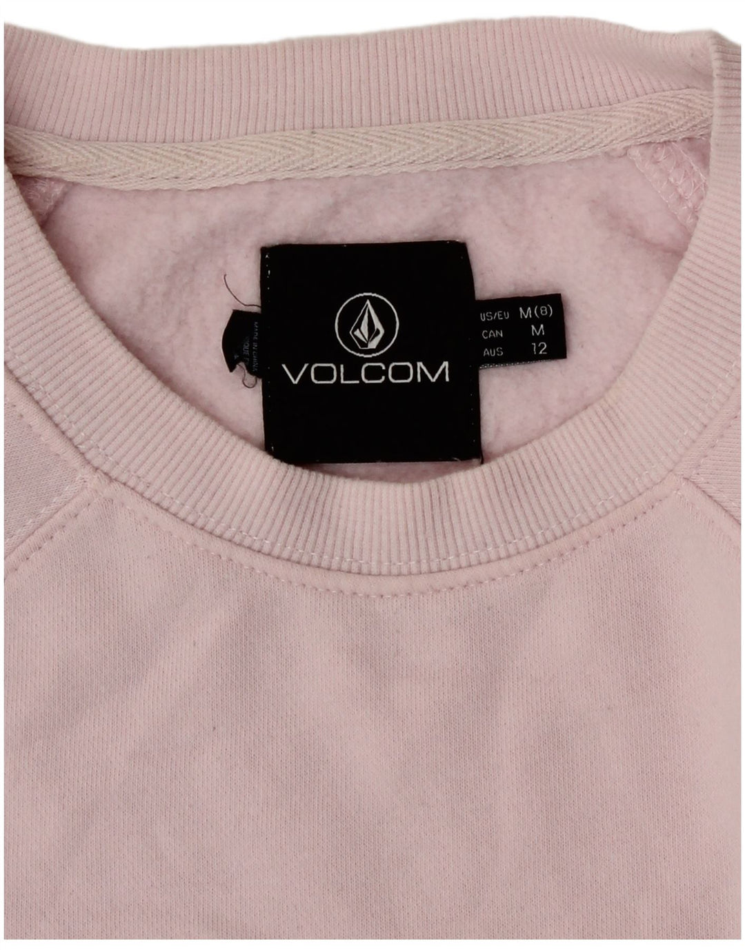 Damska bluza z grafiką Volcom US 8, średnia różowa bawełna