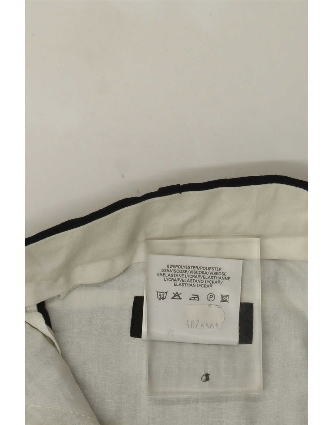 Marks & Spencer Męskie proste spodnie garniturowe W40 L29 Granatowy poliester