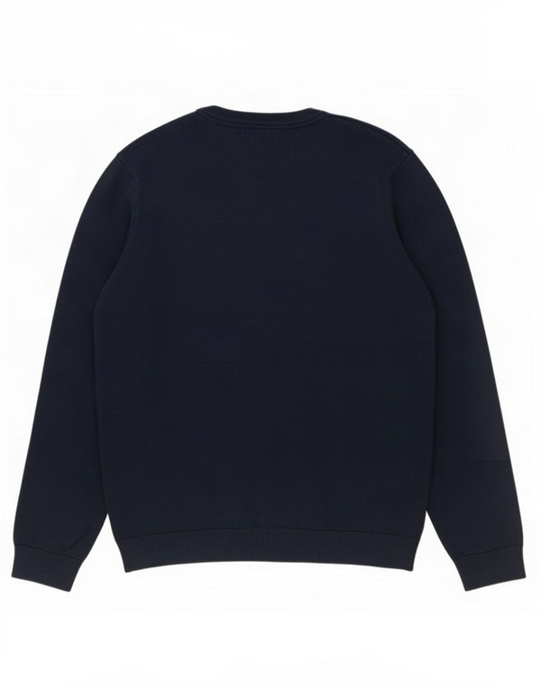 Marks & Spencer Chłopięcy sweter z dekoltem w kształcie litery V 14-15 lat Granatowy, bawełniany