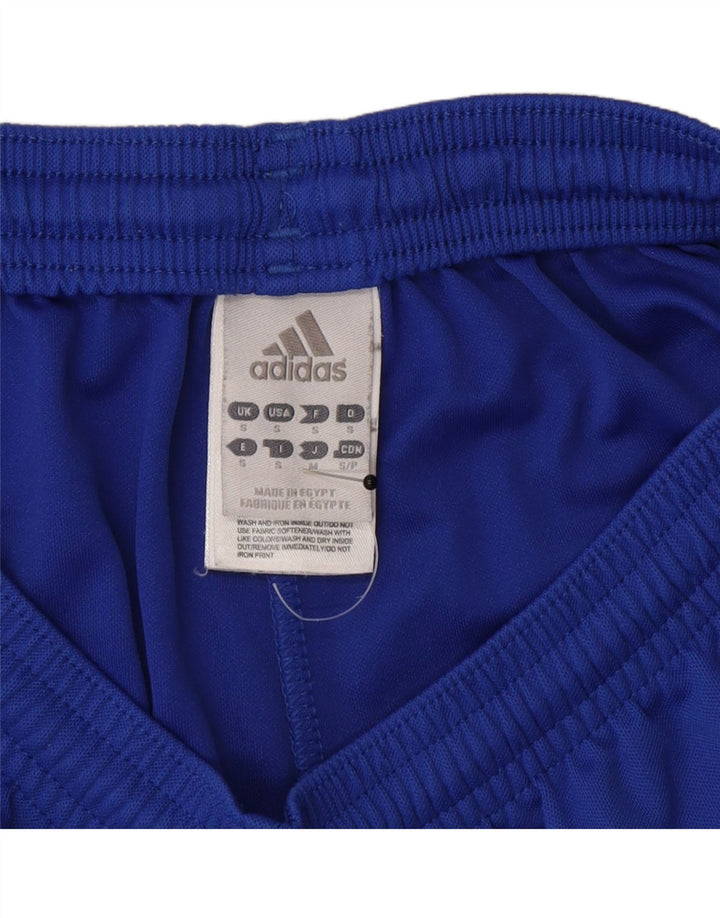 Męskie spodenki sportowe Adidas Climalite, małe, niebieskie, poliestrowe