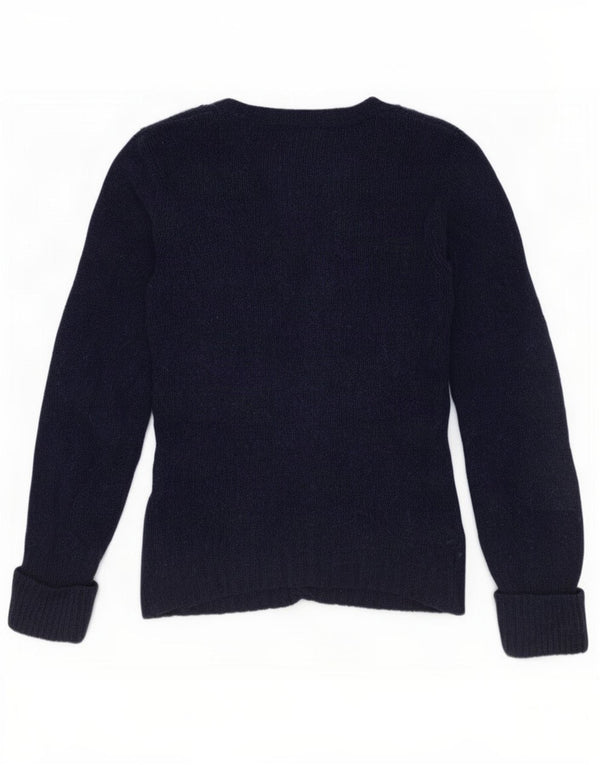Sweter damski Massimo Dutti UK 12, średni granatowy, bawełniany