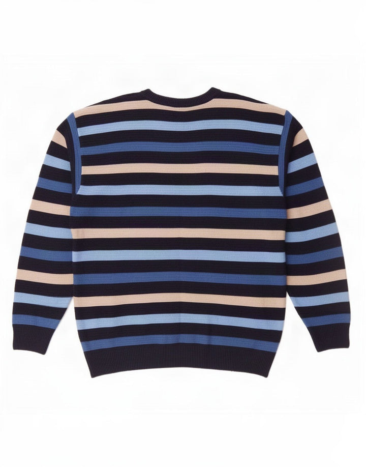 Lacoste Chłopięcy sweter z okrągłym dekoltem 11-12 lat, wielokolorowe paski