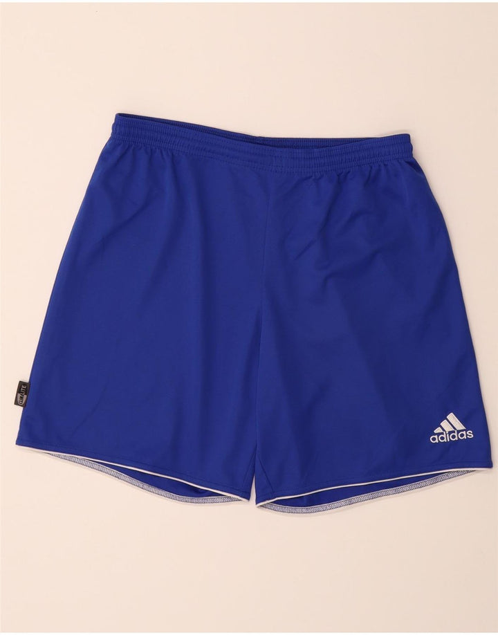 ADIDAS Mens Climalite Sport Shorts Large  Blue Polyester Vintage Adidas and Second-Hand Adidas from Messina Hembry 