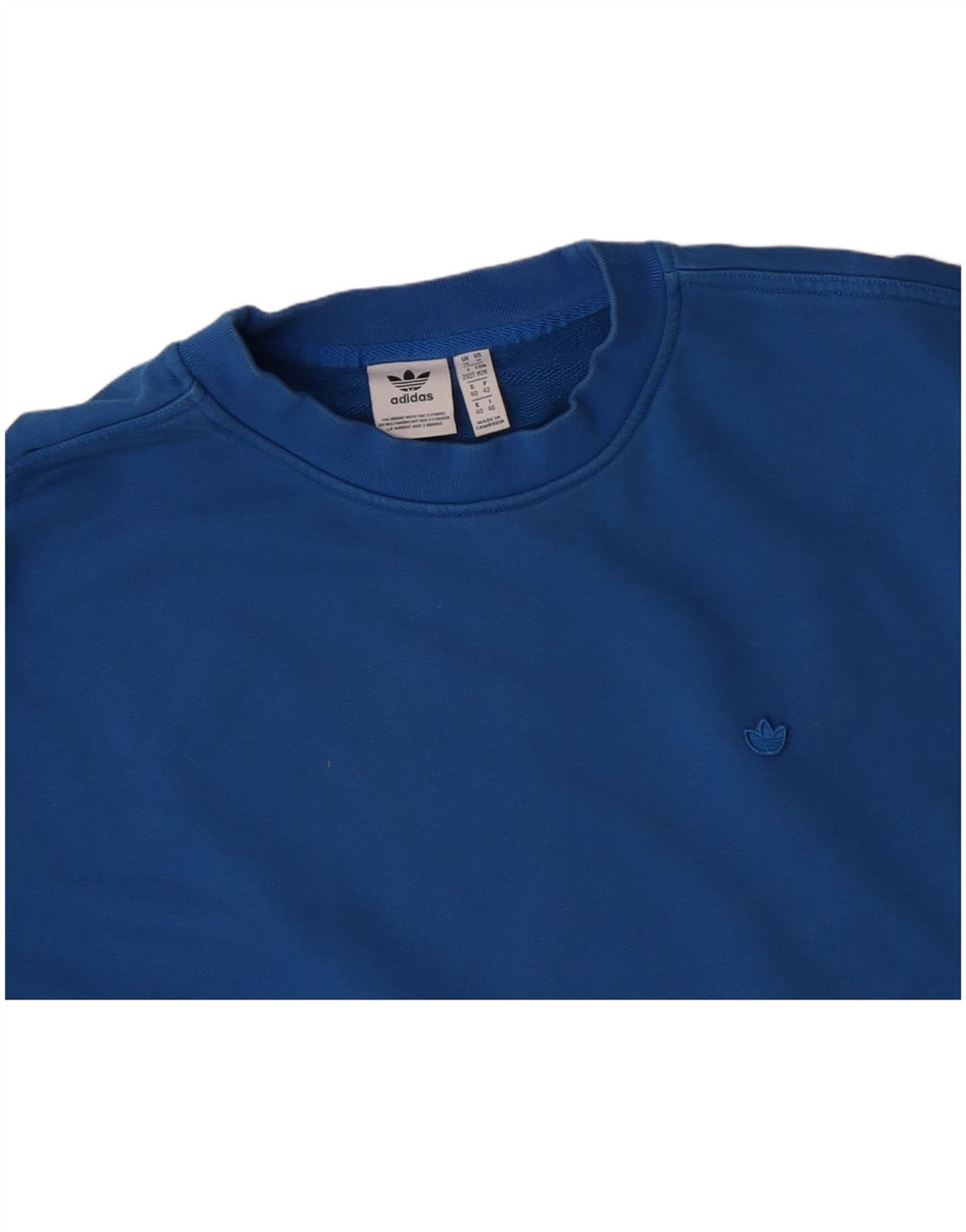 Damski sweter oversize ADIDAS UK 14, duży, niebieski, bawełniany