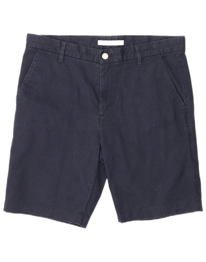Męskie spodenki Chino Calvin Klein W32 Średni granatowy, bawełniany
