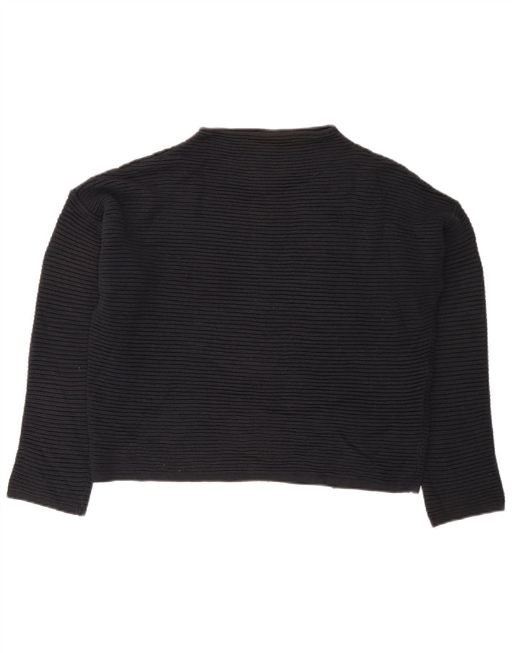TOPSHOP Damski sweter oversize z golfem UK 8, mały, granatowy