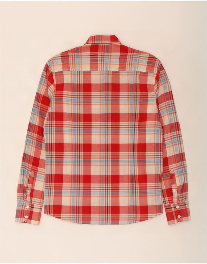 Jack & Jones Koszula męska XL, czerwona, bawełniana w kratkę