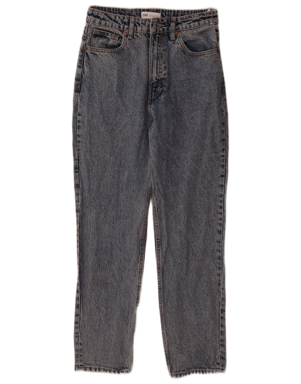 Damskie jeansy zwężane Zara EU 38 Small W28 L29 Niebieskie bawełniane