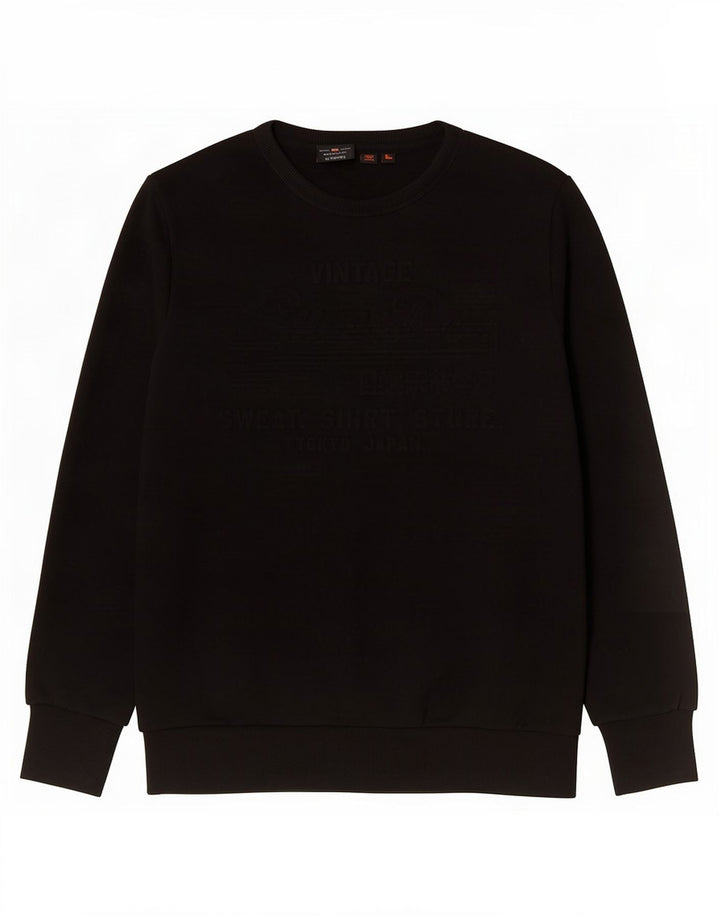 Męski sweter Superdry, duży, czarny, bawełniany