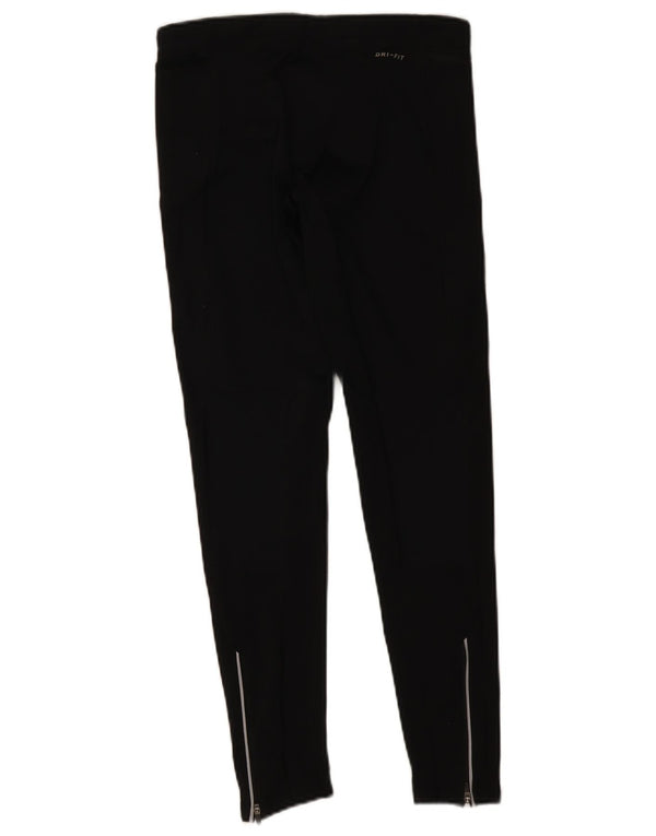 Damskie legginsy Nike Dri Fit UK 12, średni czarny poliester