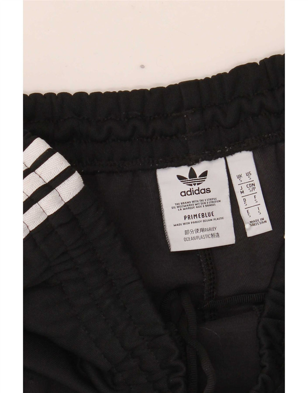 Męskie spodnie dresowe Adidas, małe, czarne, poliestrowe