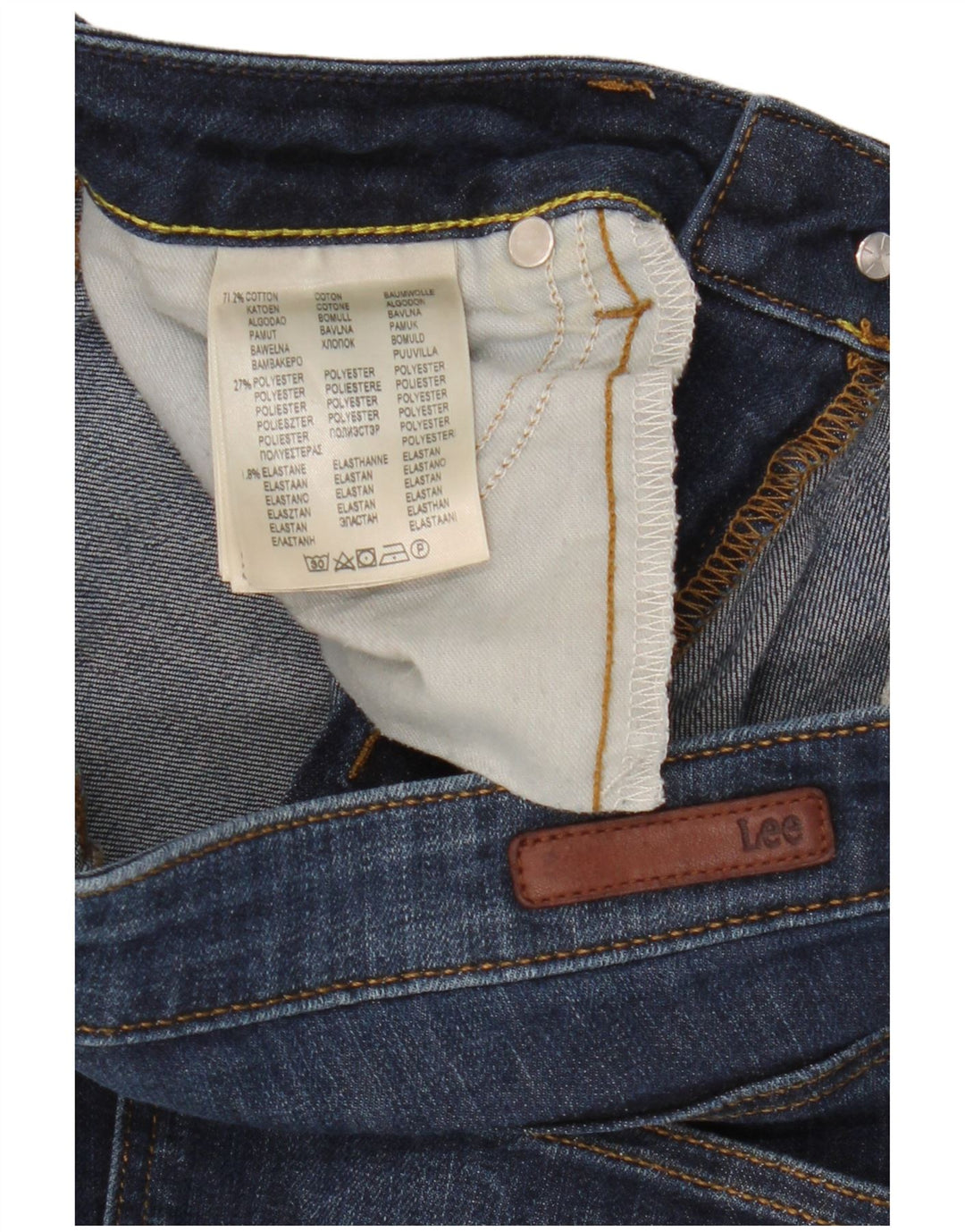 Damskie jeansy Lee Skinny W30 L27 Niebieskie bawełniane
