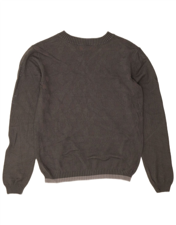 Męski sweter Puma z dekoltem w kształcie litery V, średnioszara wiskoza