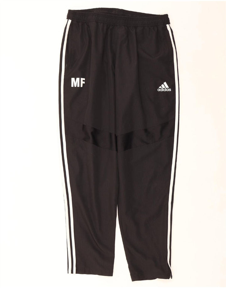 ADIDAS Mens Climalite Tracksuit Trousers XL Black Polyester