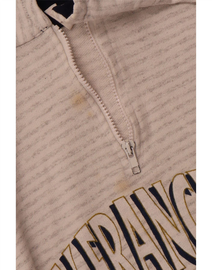 Męska bluza z grafiką MAGIC San Francisco, duże, szare paski