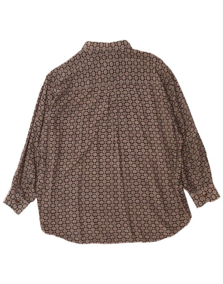 Lekarz rodzinny. Koszula męska BELLINI & COMPANY Średnia czarna geometryczna wiskoza