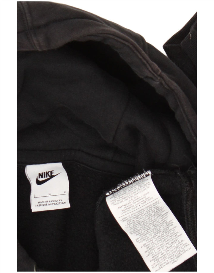 Męski sweter z kapturem Nike, duży, czarny, bawełniany
