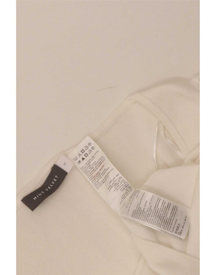 Damska bluzka MINT VELVET UK 12 Medium White Modal