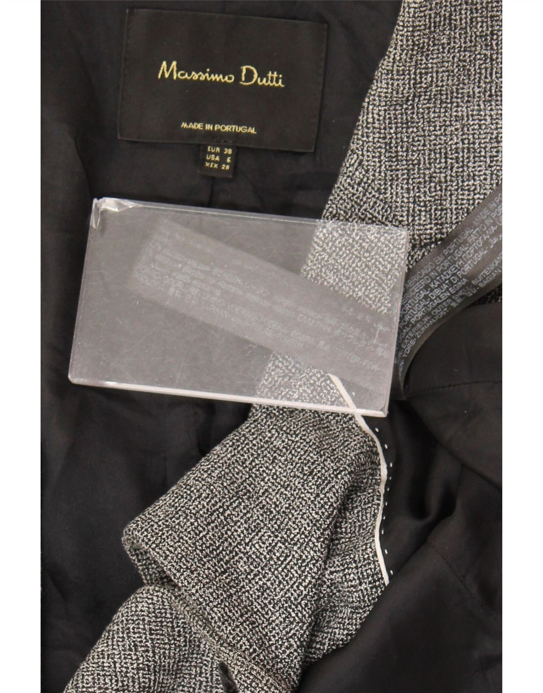 Kamizelka damska Massimo Dutti EU 38, mała, szara wełna