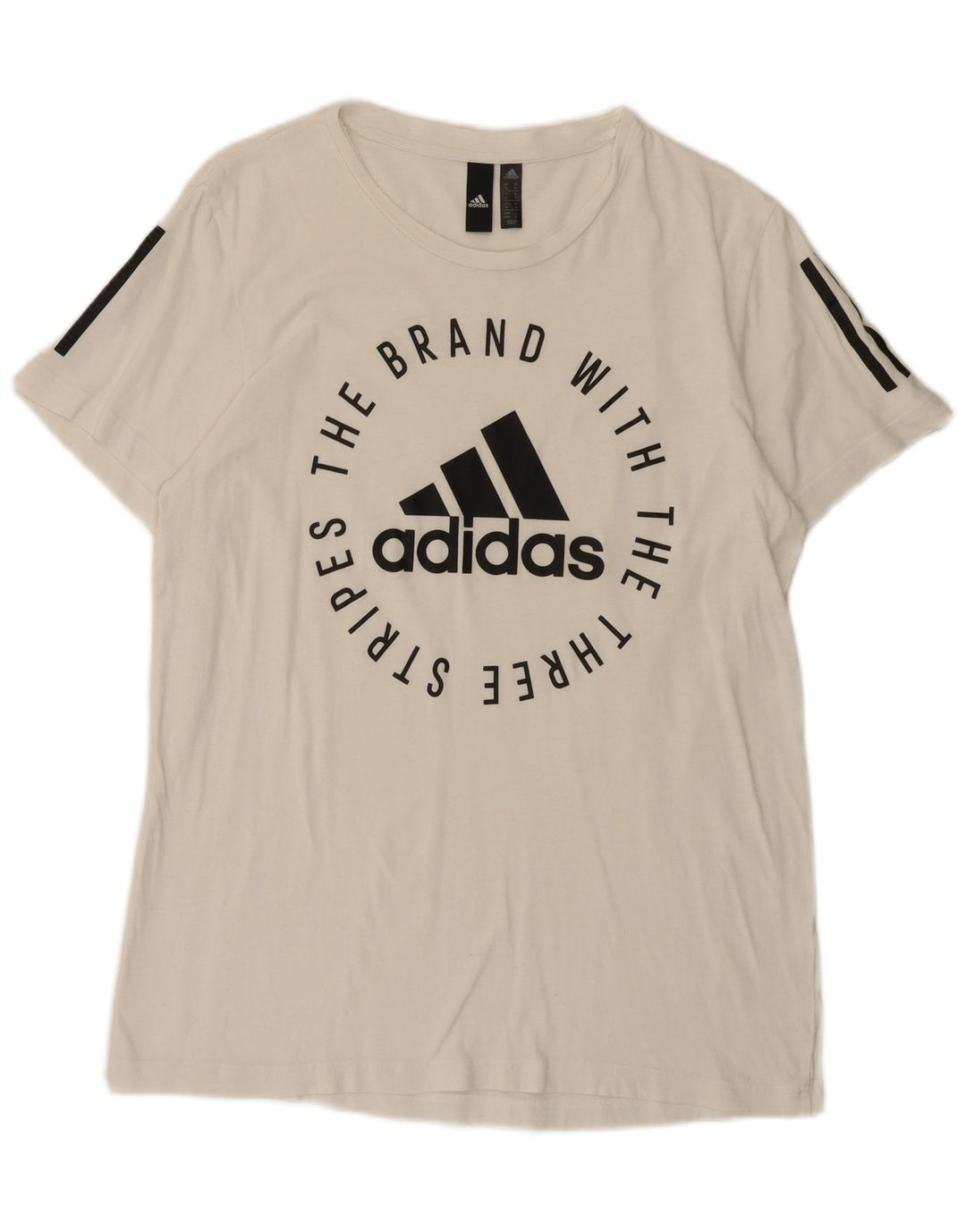 Męska koszulka graficzna Adidas Top Medium White