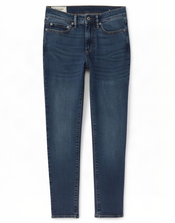 Damskie jeansy skinny Abercrombie & Fitch W28 L30 Niebieskie, bawełniane