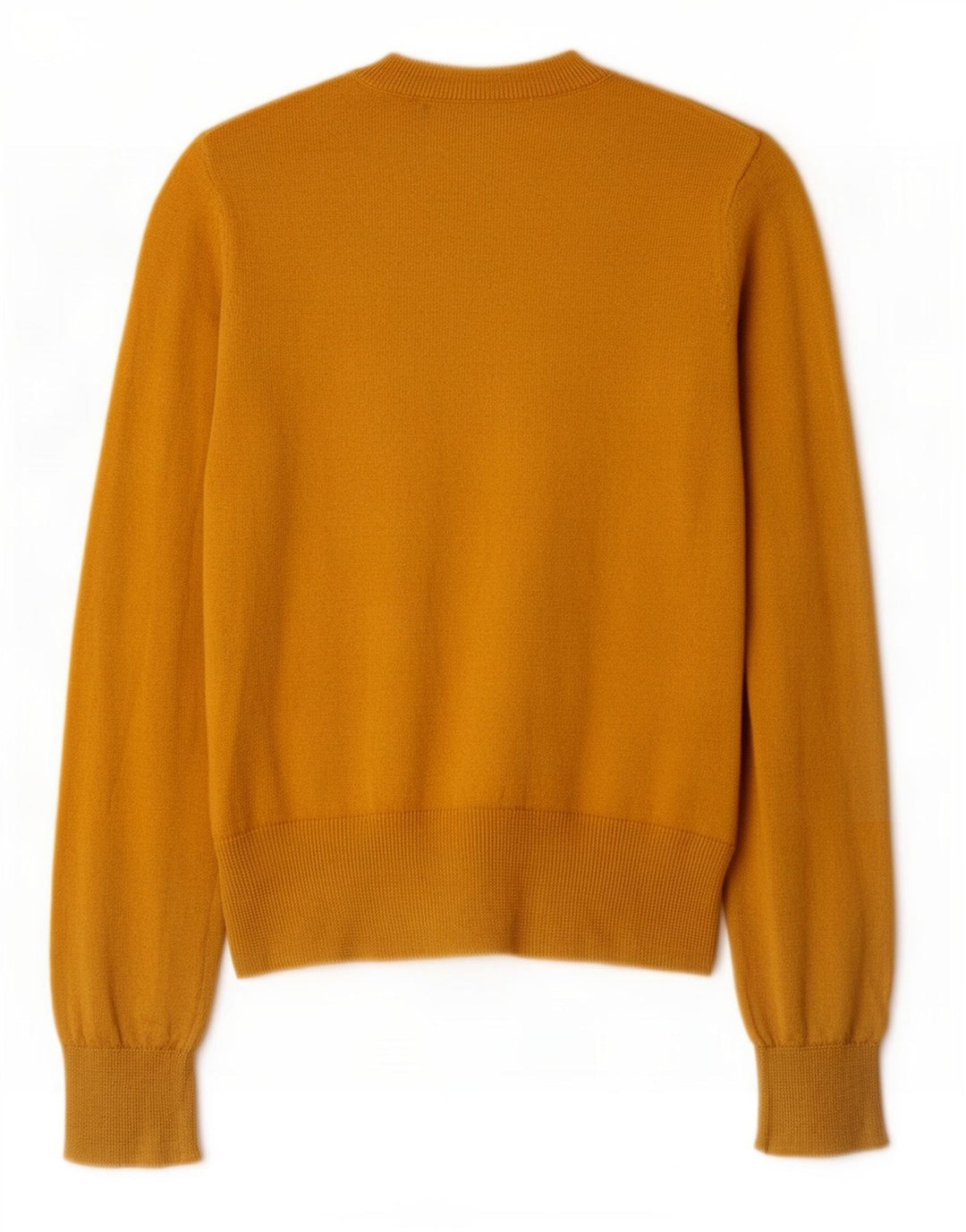 Damski sweter Zara z okrągłym dekoltem, UK 10, mały, żółty poliester
