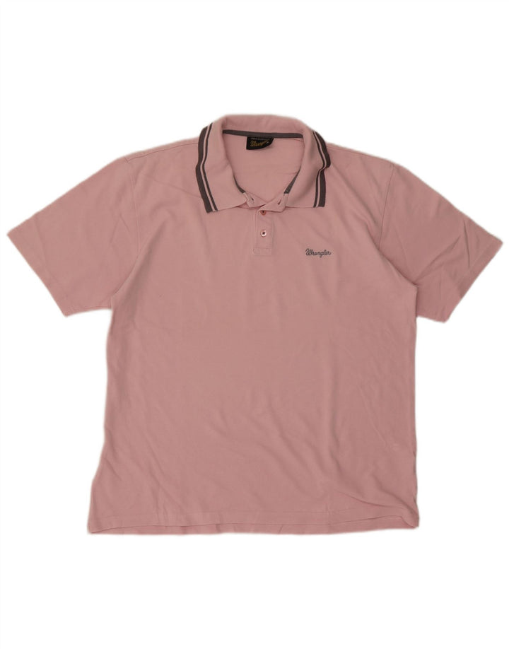 Męska koszulka polo Wrangler XL, różowa, bawełniana