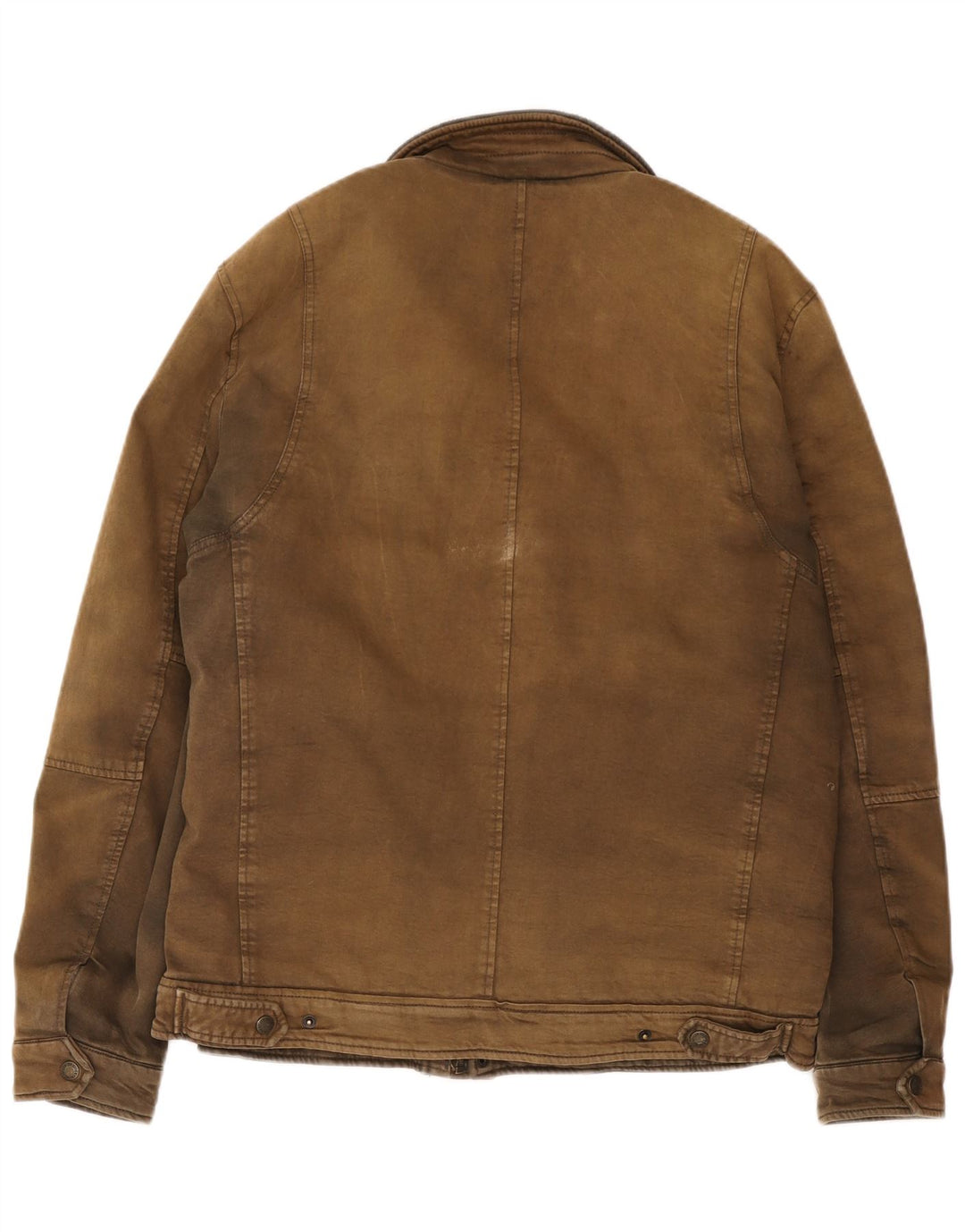 Męska kurtka wiatrówka Levi's UK 40, duża, brązowa, bawełniana