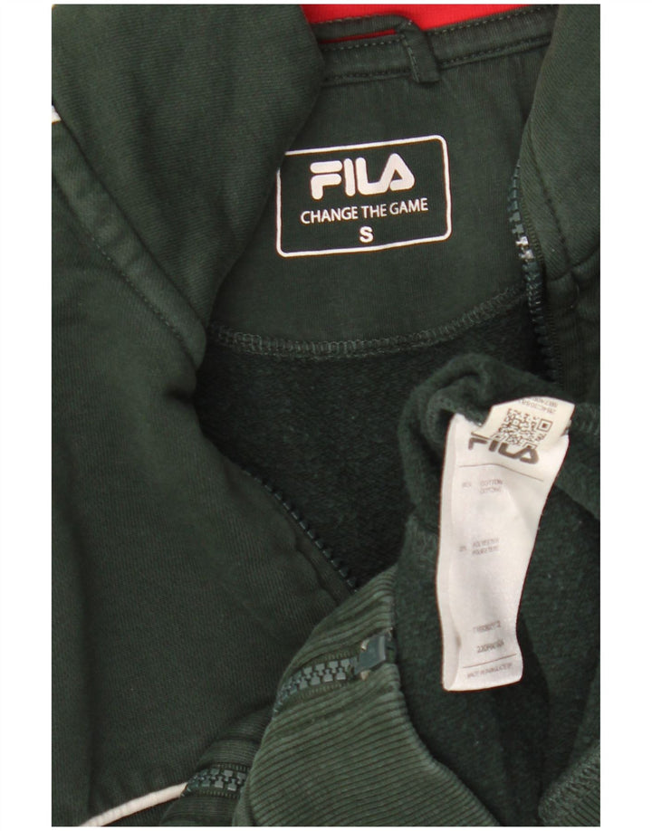 Męska bluza dresowa Fila, mała, bawełniana w paski khaki