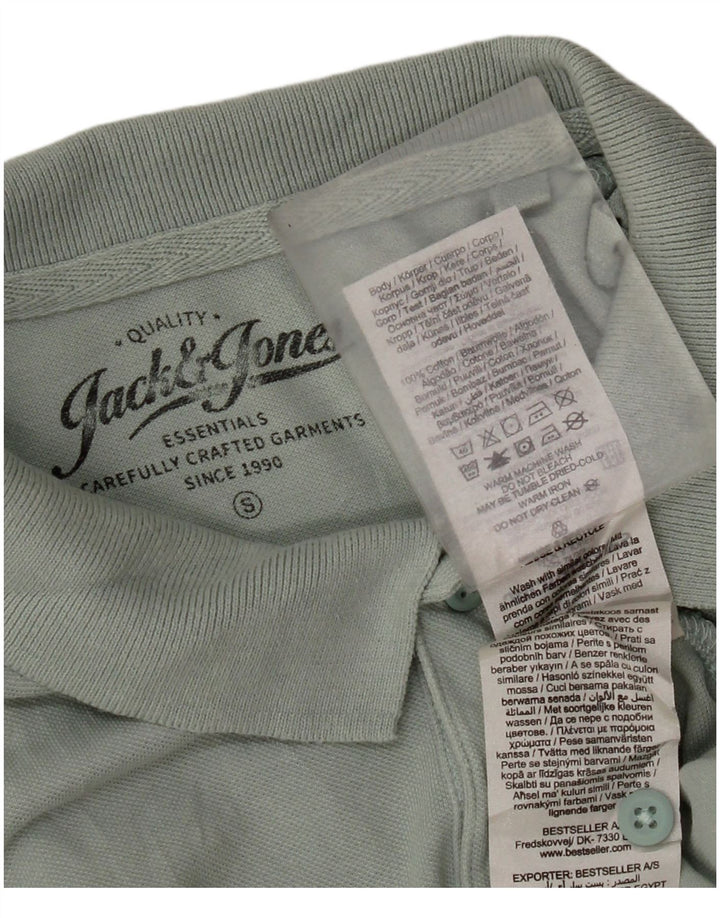 Męska koszulka polo Jack & Jones, mała, zielona, ​​bawełniana
