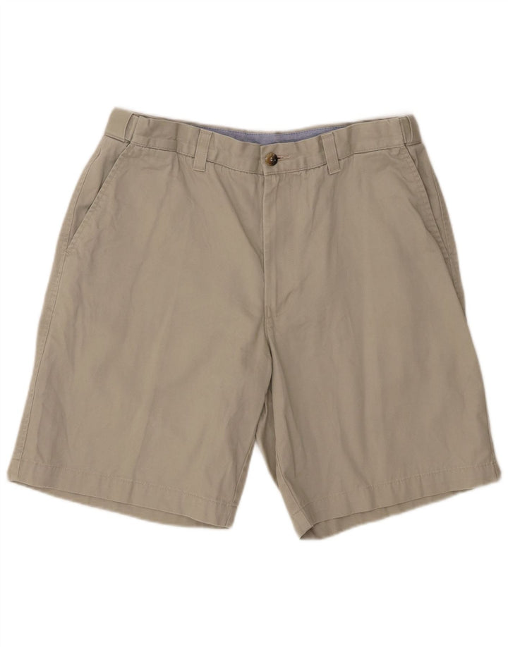Marks & Spencer Męskie spodenki Chino Blue Harbor W34, duże, beżowe, bawełniane