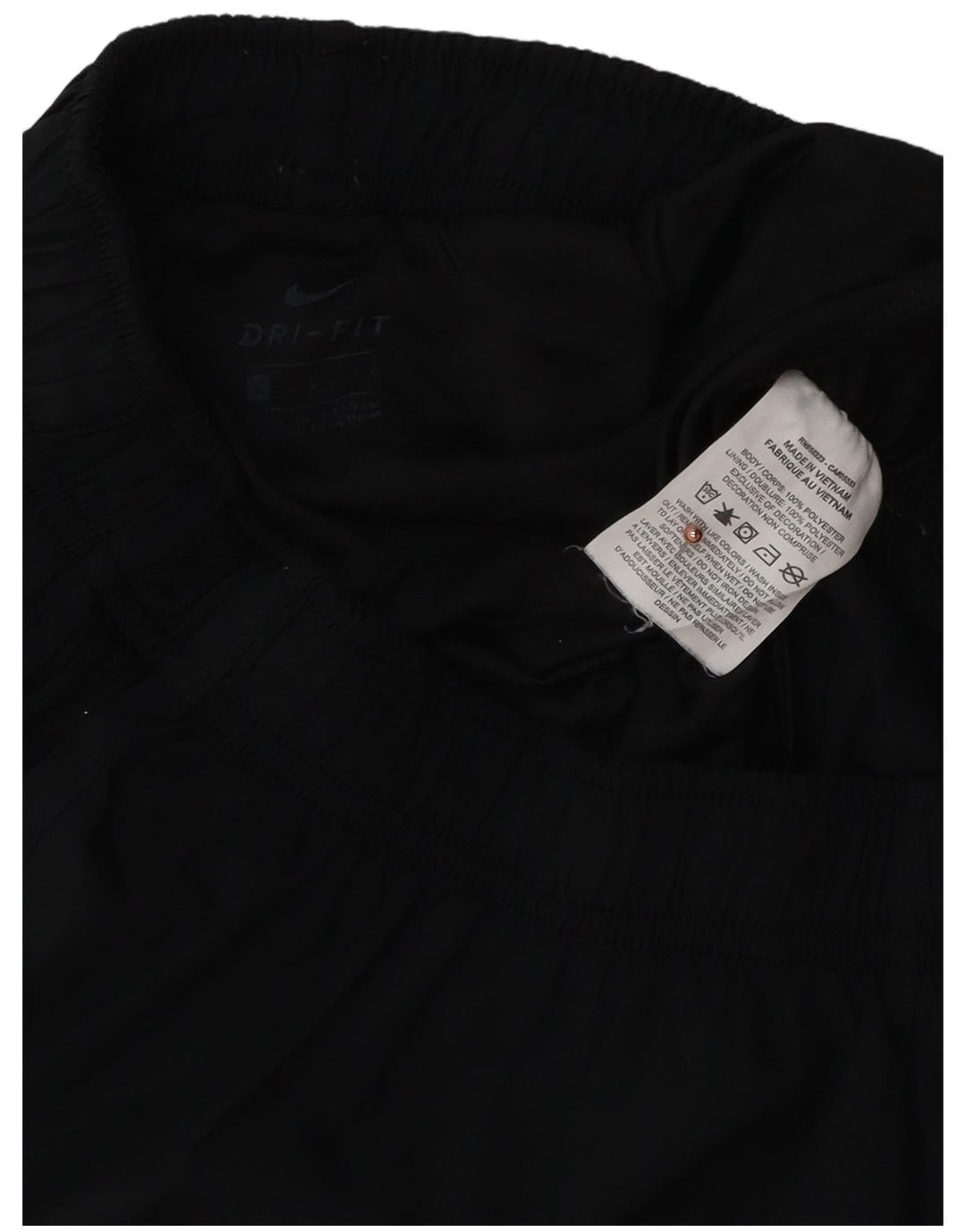 Damskie spodenki sportowe Nike Dri Fit UK 14, duże, czarne, poliestrowe