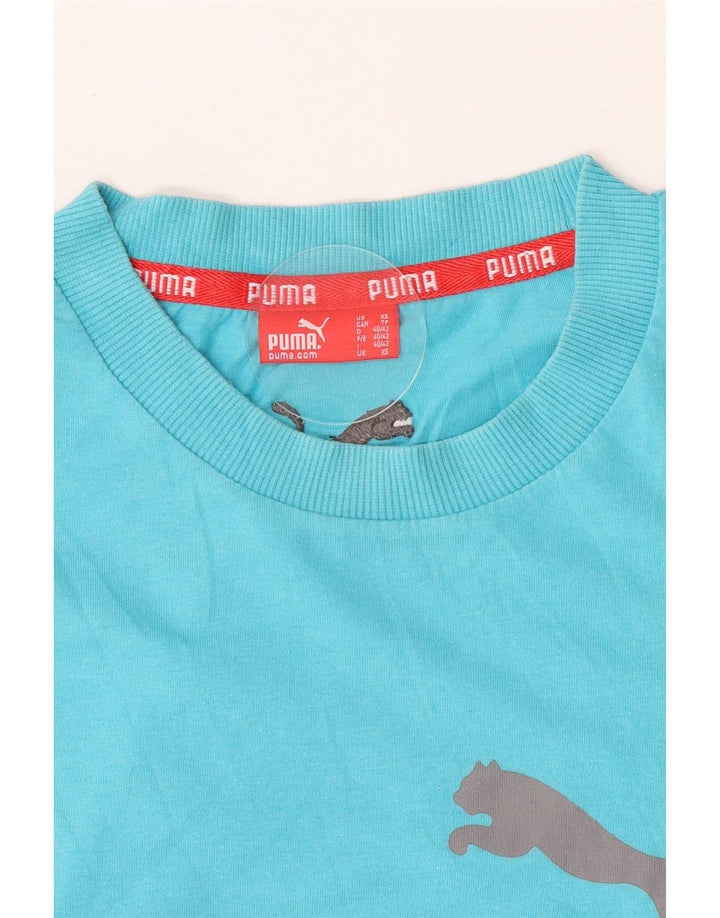 Męska koszulka z grafiką Puma Top XS w kolorze niebieskim
