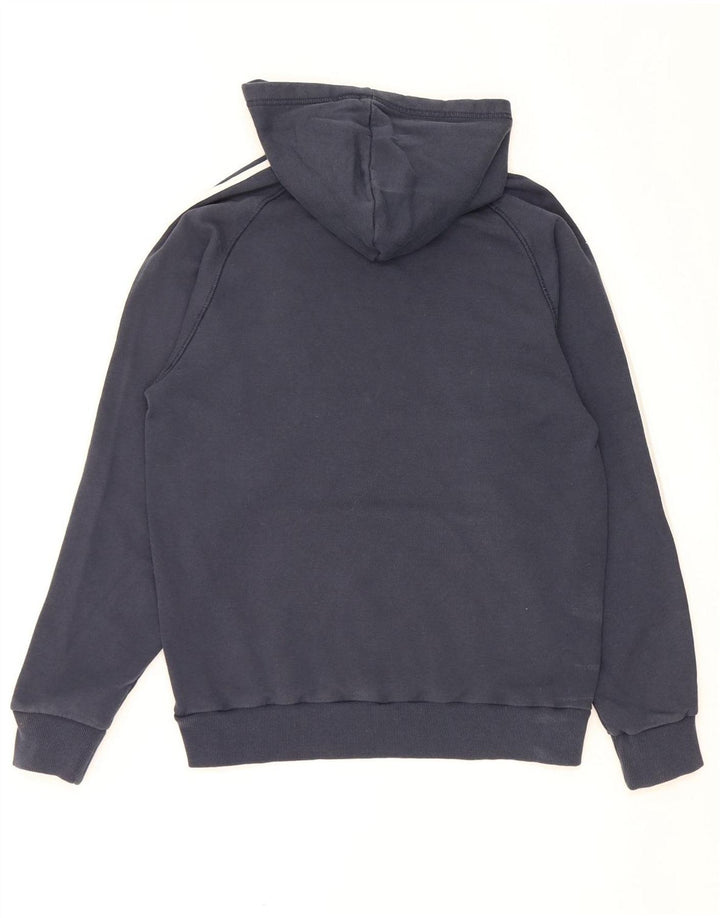 Męski sweter z kapturem ADIDAS, średni granatowy, bawełniany