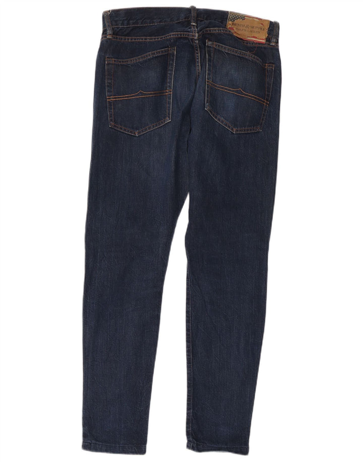 Męskie jeansy slim fit Ralph Lauren W32 L34 Niebieskie bawełniane