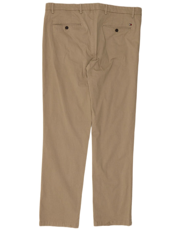 Męskie spodnie Chino Denton Straight Chino Tommy Hilfiger W36 L32 Beżowa bawełna