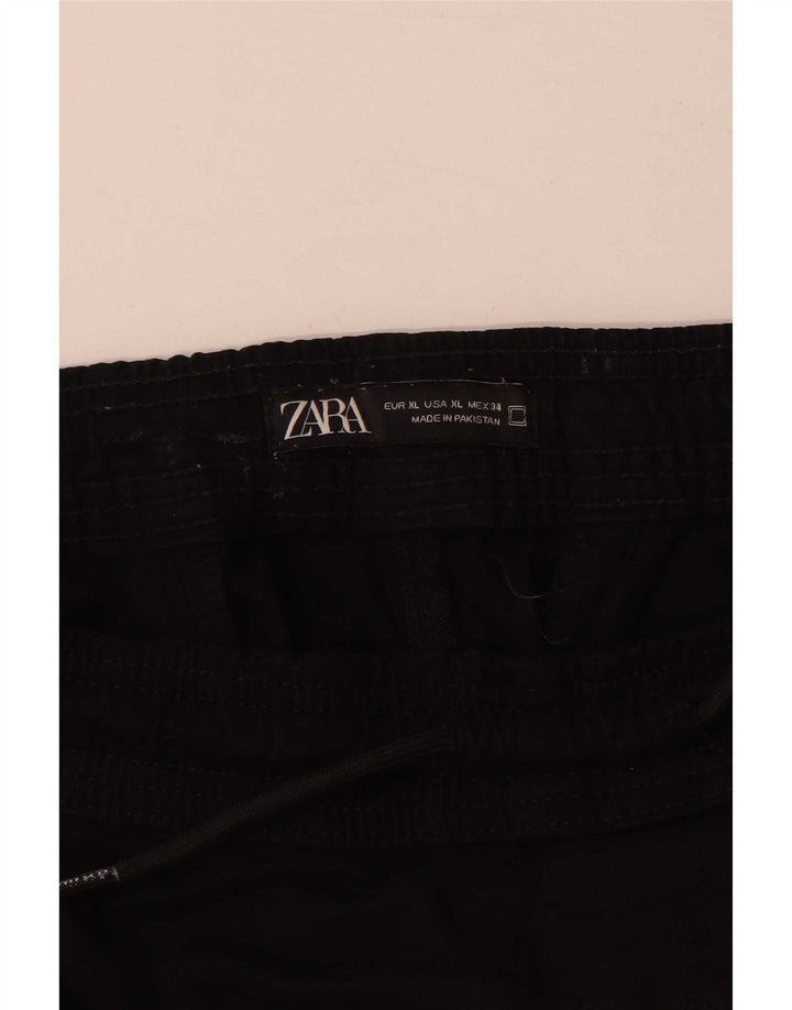 Męskie spodnie dresowe Zara Joggers XL, czarne
