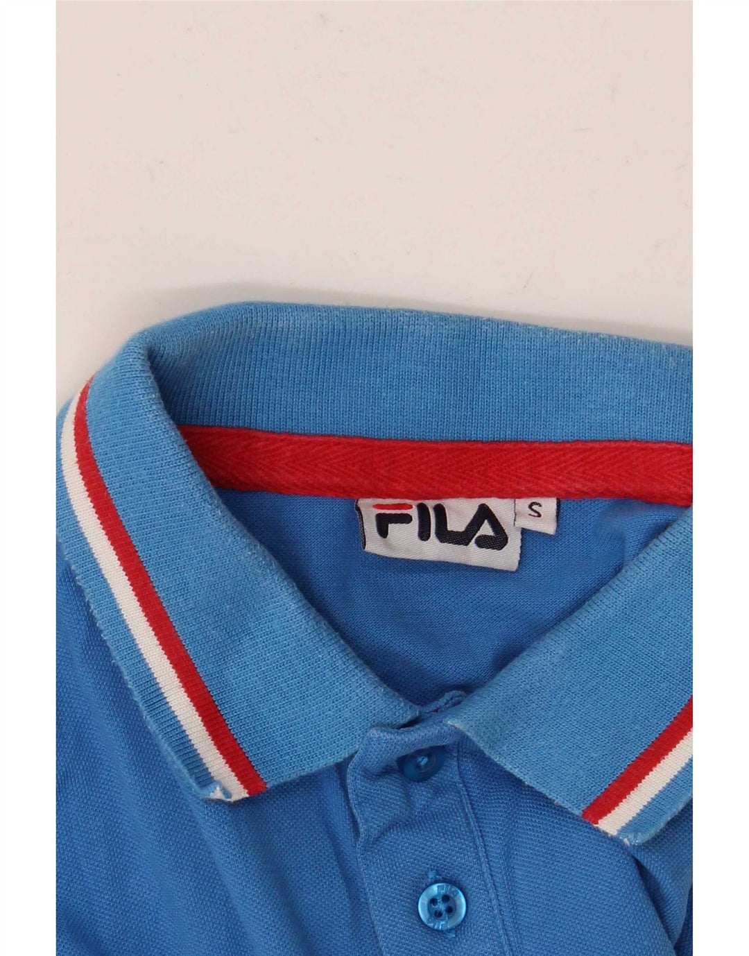 Męska koszulka polo Fila w małe niebieskie paski