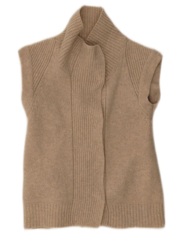 Damski sweter rozpinany Gap bez rękawów, UK 8, mały, beżowy