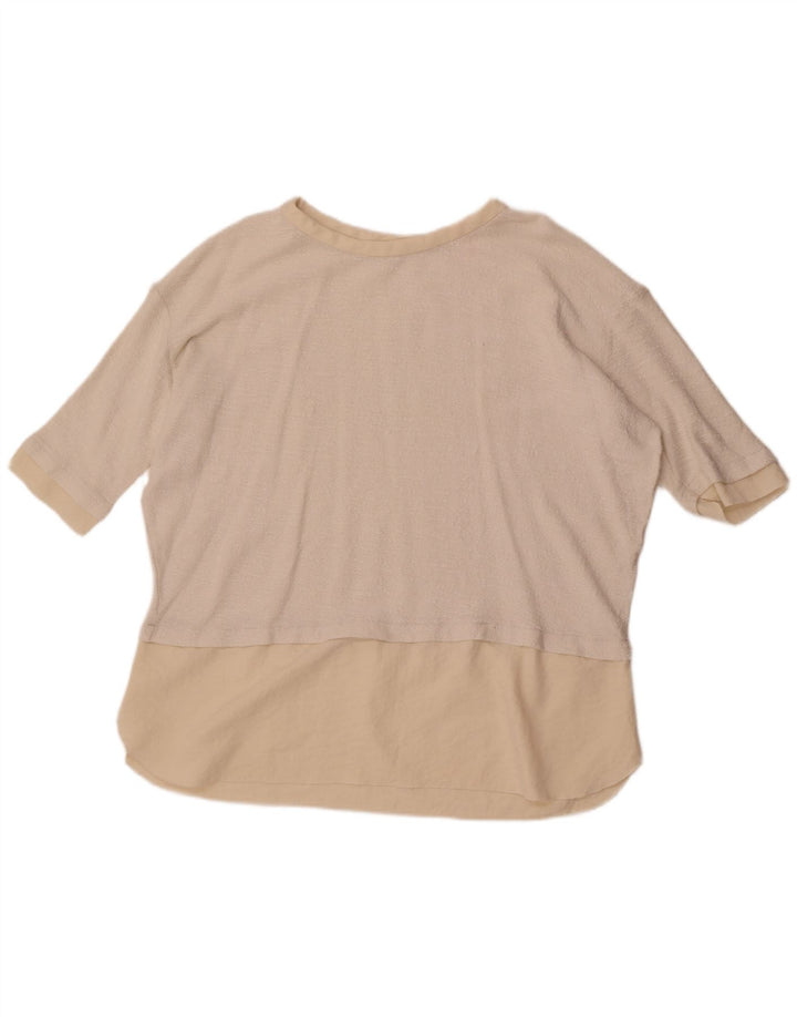 Damska koszulka oversize Zara UK 16, duża, biała