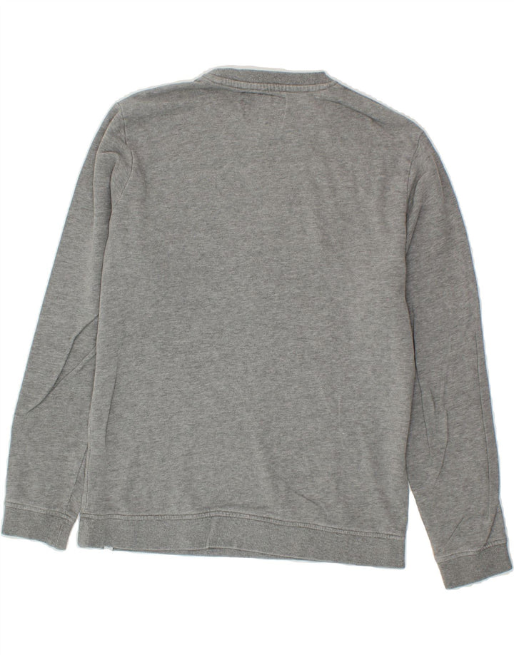 JACK & JONES Mens Graphic Sweatshirt Jumper Medium Grey Cotton Vintage Jack & Jones and Second-Hand Jack & Jones from Messina Hembry 