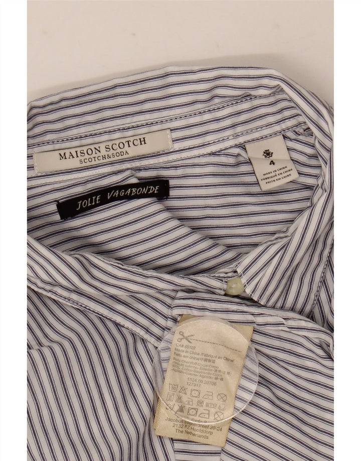 Koszula męska Scotch & Soda, bawełniana w średnie białe paski