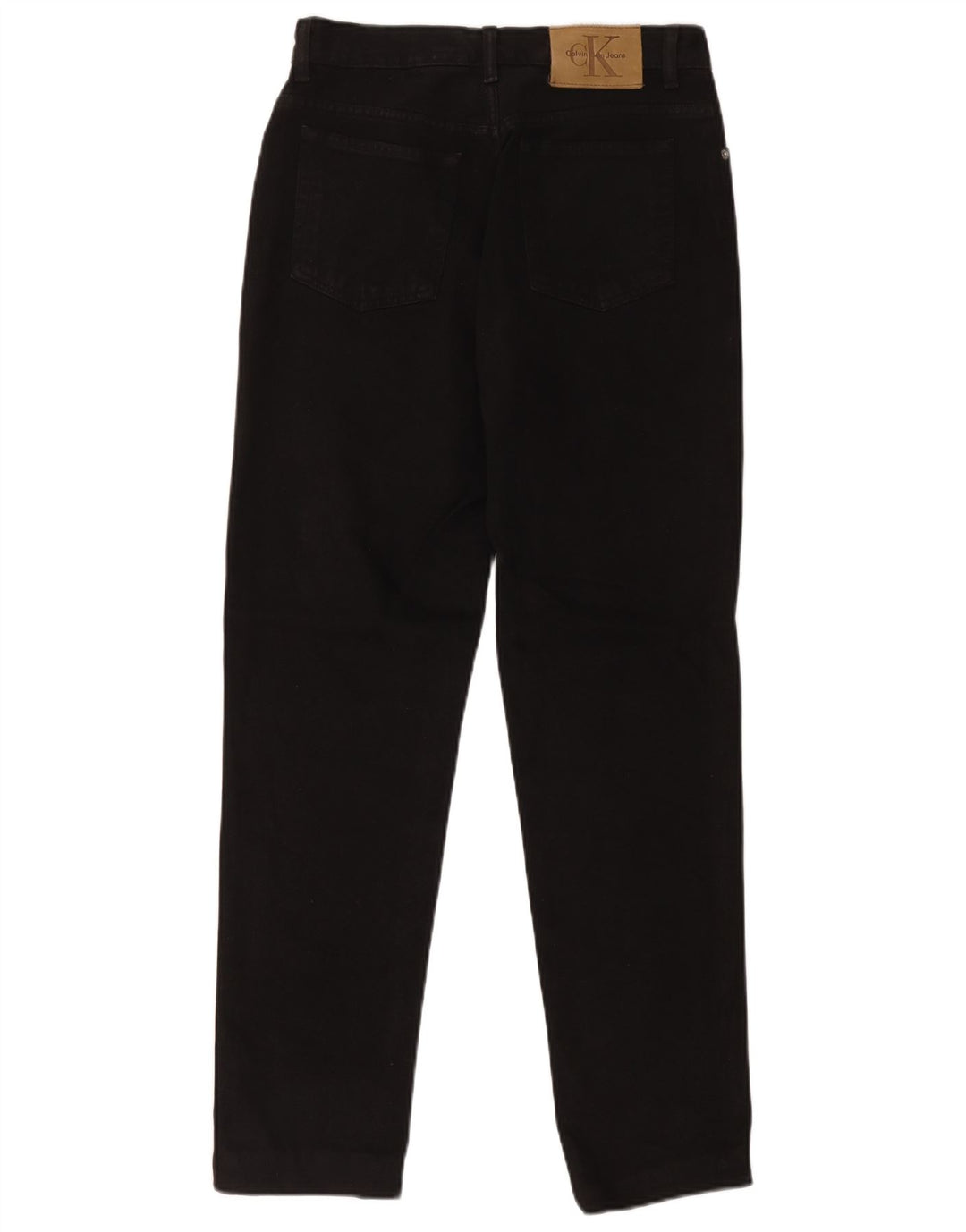 Damskie proste dżinsy Calvin Klein US 8 Medium W30 L29 Czarna bawełna