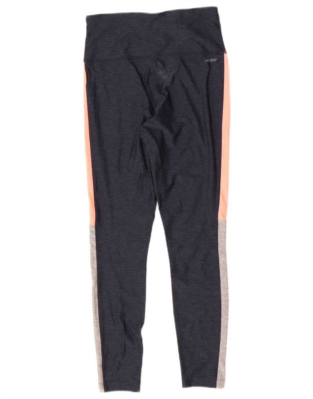 Legginsy damskie New Balance UK 8, małe, granatowe, z poliestru w blokach kolorów