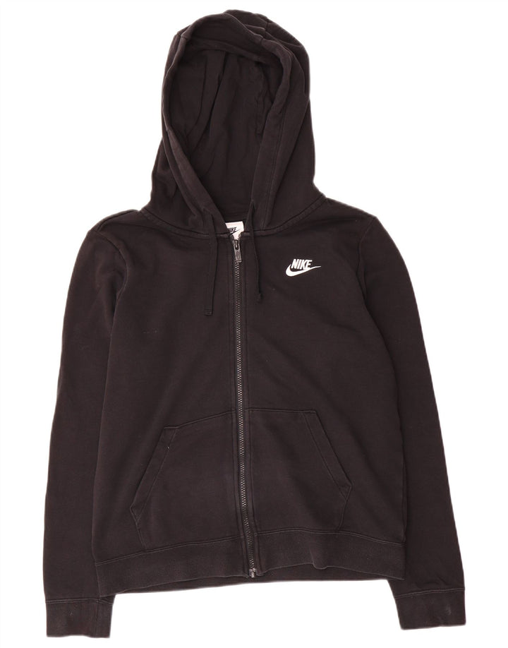 Damski sweter z kapturem i zamkiem błyskawicznym Nike UK 10, mały, czarny