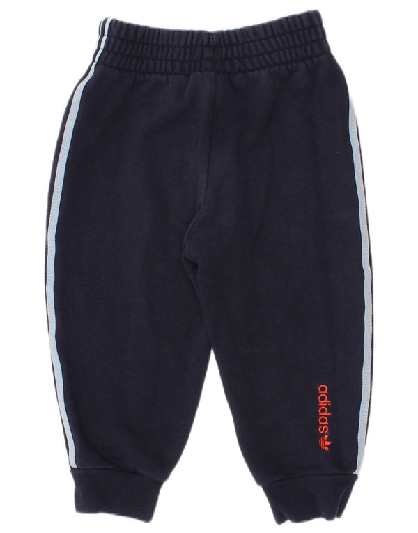 Spodnie dresowe Adidas Baby Boys Joggers 12-18 miesięcy, granatowe, bawełniane