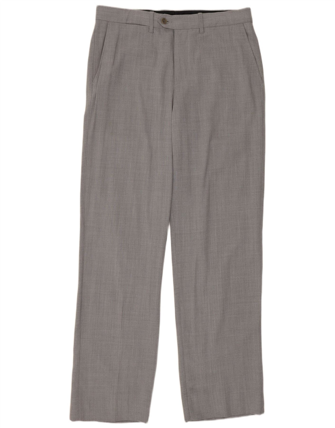 Męskie proste spodnie garniturowe Zara EU 40 Medium W31 L33 Szara wełna