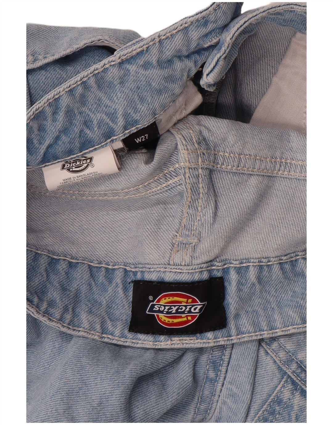 Damskie dżinsy Dickies Cargo Straight W27 L28 Niebieskie bawełniane