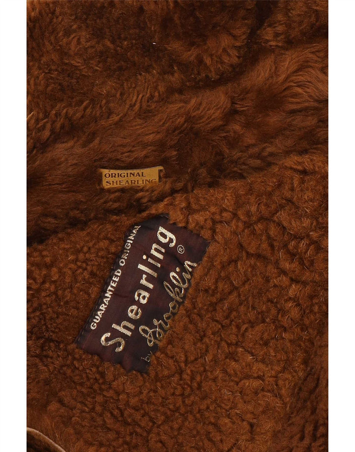 Płaszcz męski Brooklin Shearling UK 38 średni beż
